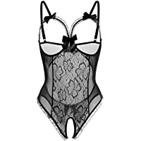 Los mejores  - Conjuntos de Lencería Mujer Ropa Interior Ropa de Dormir Encaje Atractivo Babydol Pijamas